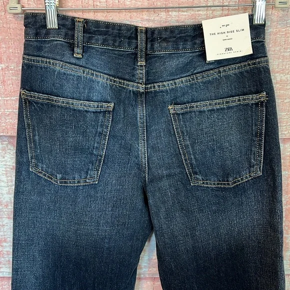 ZARA Jeans Women's High Rise Slim  NWT - Picture 7 of 8